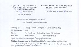 V/V CÔNG BỐ THÔNG TIN